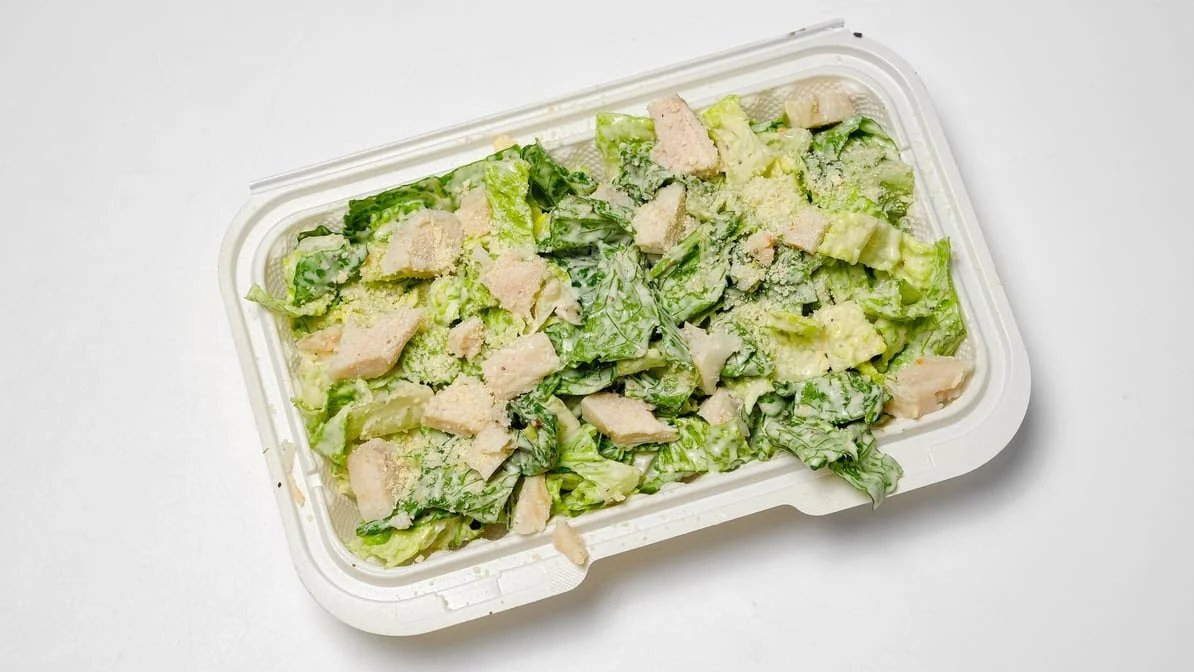 Caesar salad at Pizza 64 London Street Winnipeg