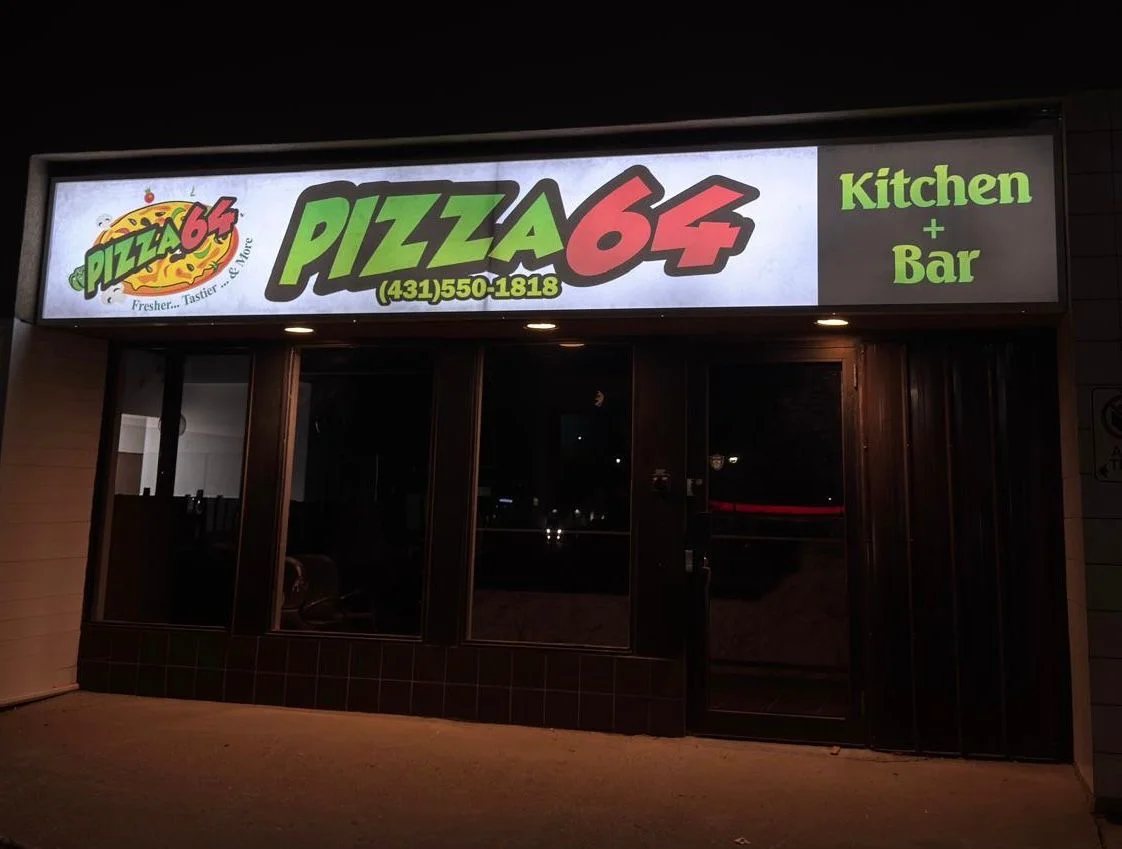 Pizza 64 Kitchen + Bar Keewatin Street Winnipeg location interior