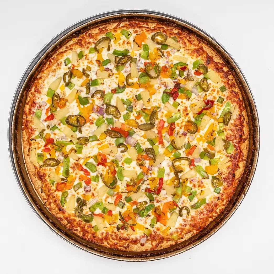Pizza 64 peppery pineapple pizza Winnipeg spicy sweet specialty