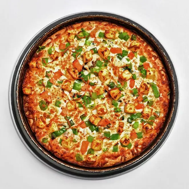 Pizza 64 shahi paneer pizza Winnipeg vegetarian Indian fusion specialty
